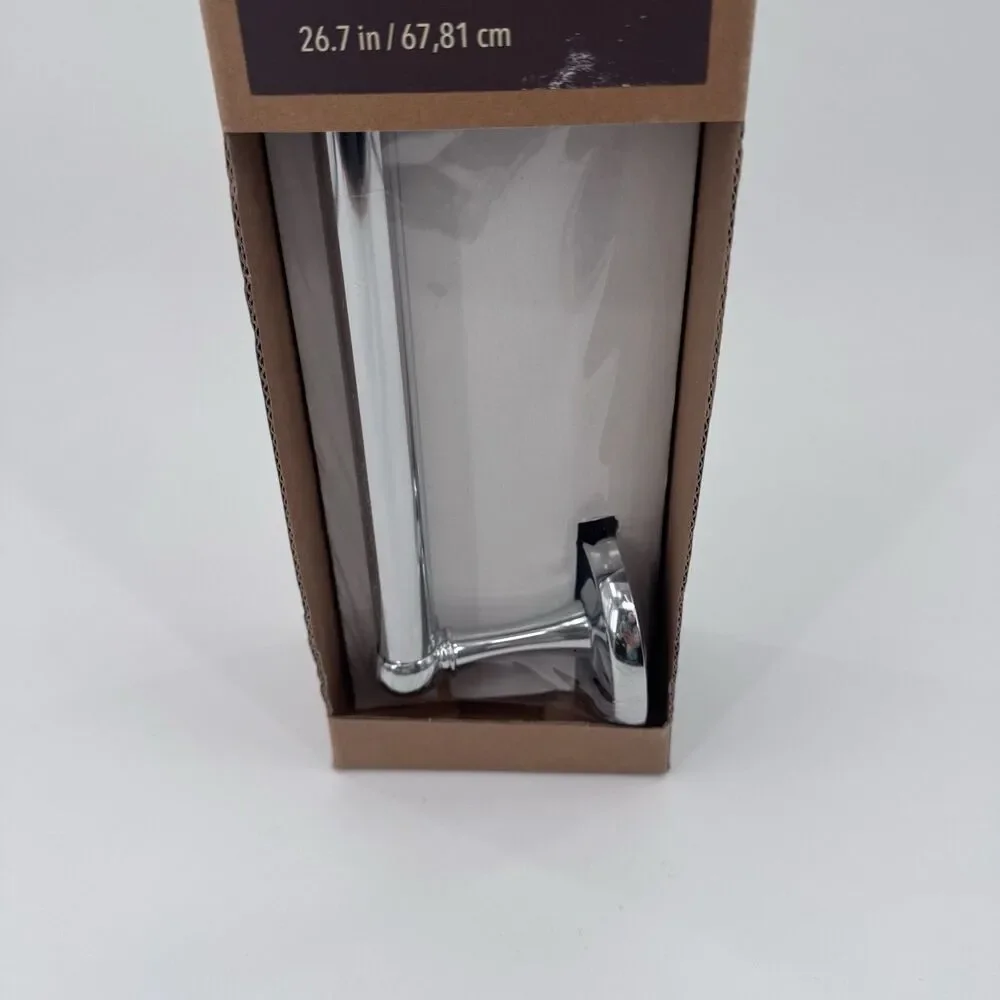Allen And Roth 24 Inch Chrom Wall Mount Towel Bar New Fast Shipping B
